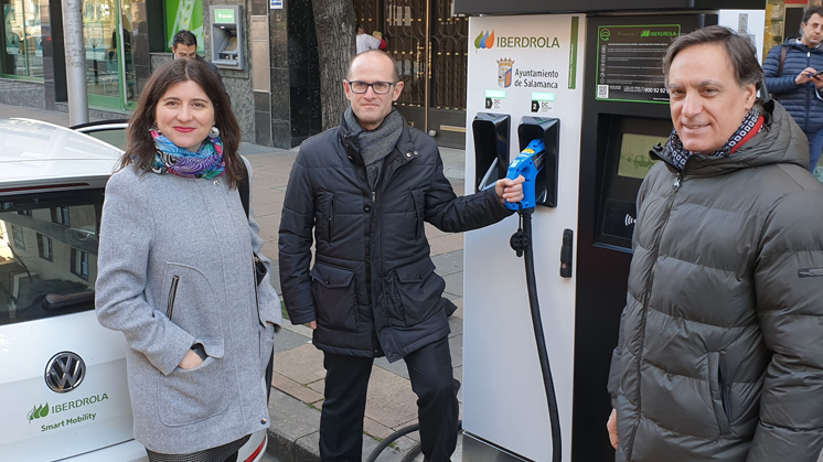 Punto de recarga en Salamanca.