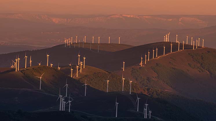 Wind power plants in La Rioja