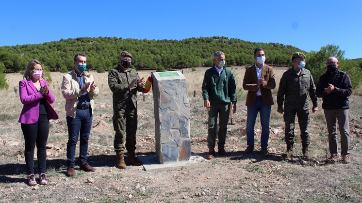 La Fundación Iberdrola España inaugura la reforestación del Centro de Adiestramiento de Chinchilla, Albacete.