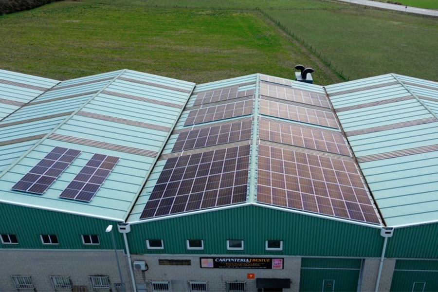 Solar panels in Ainsa